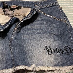 Harley Davidson Denim Skirt